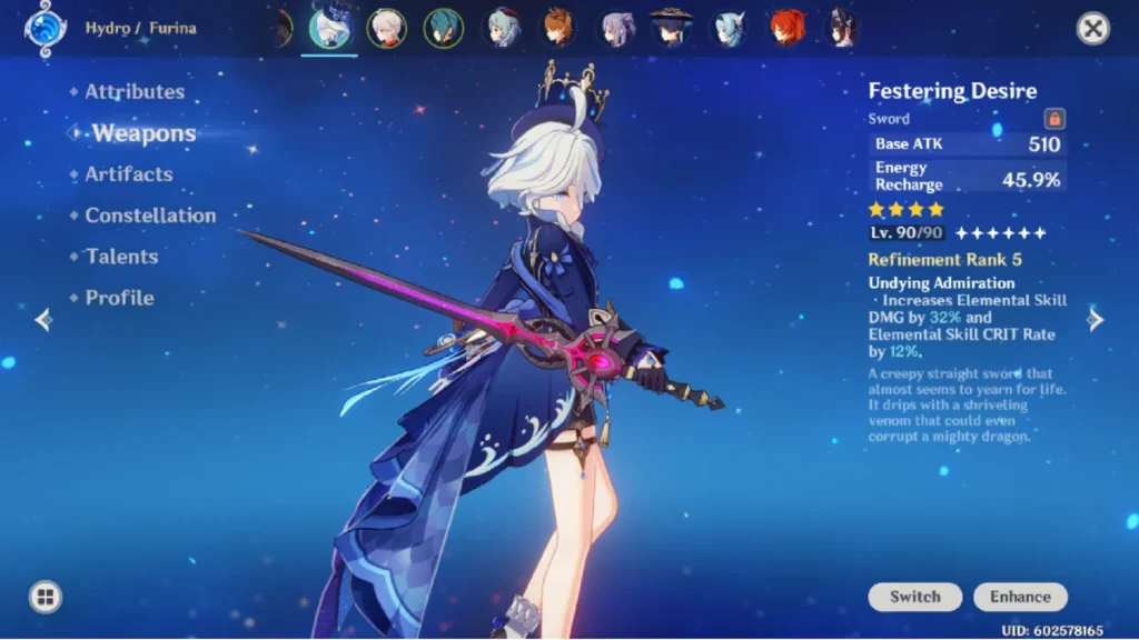 Need Genshin Impact Furina’s best build? This guide has top teams, optimal weapons, artifact sets & stats to maximize her hydro support/sub-DPS potential!